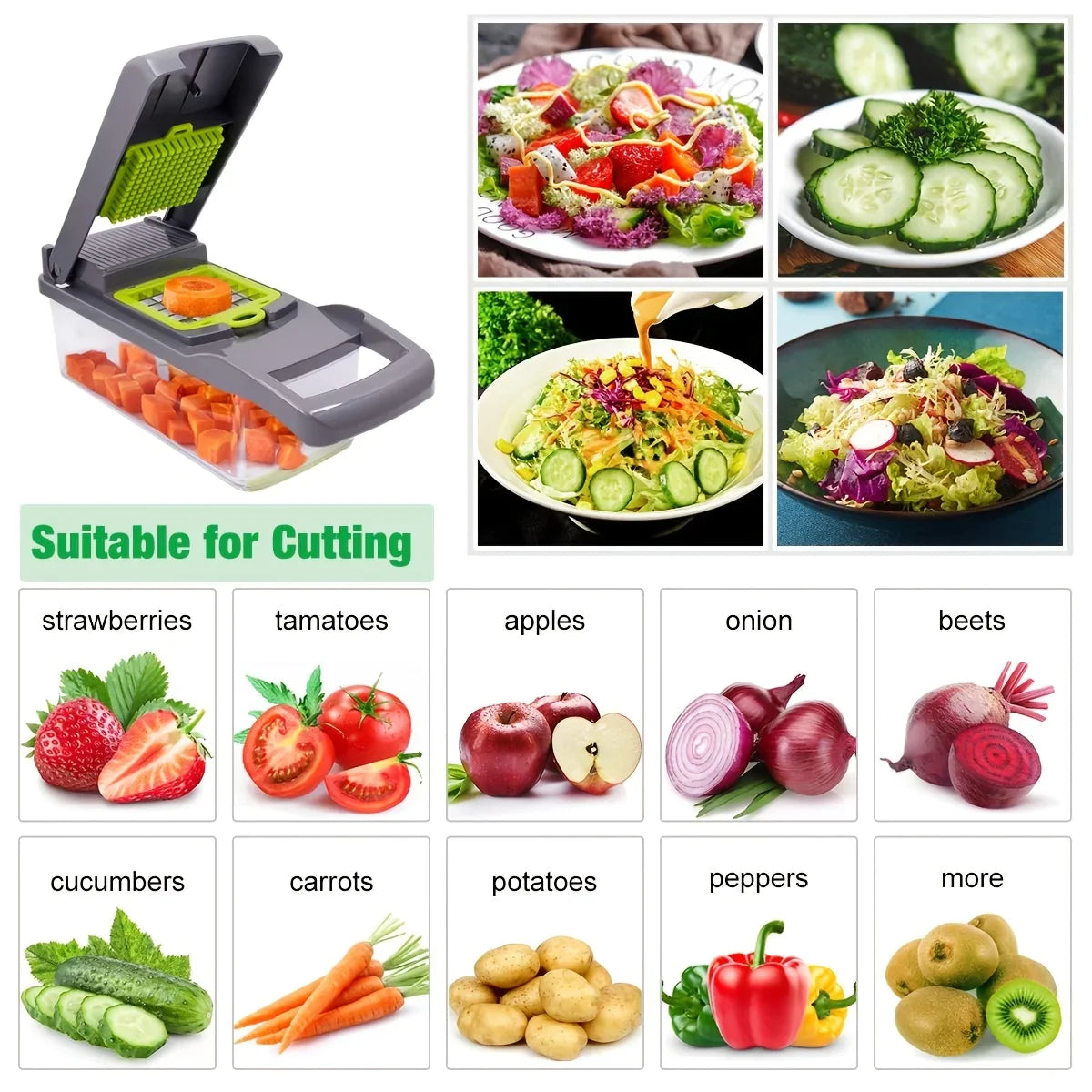 14pcs/Set Vegetable Chopper